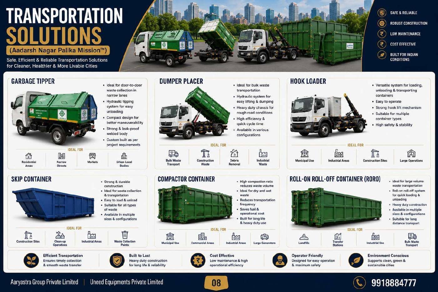 Catalogue sheet for Solid Waste Management