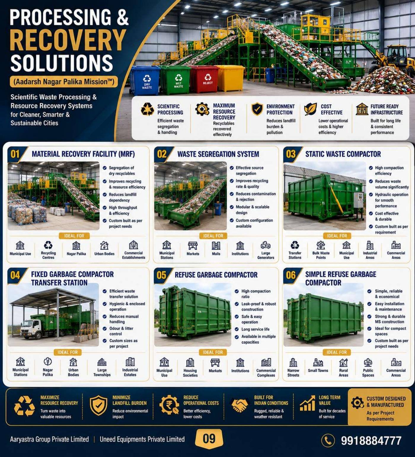 Catalogue sheet for Solid Waste Management