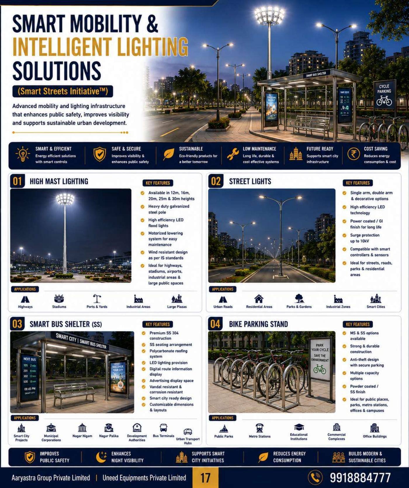 Catalogue sheet for Smart Mobility & Lighting