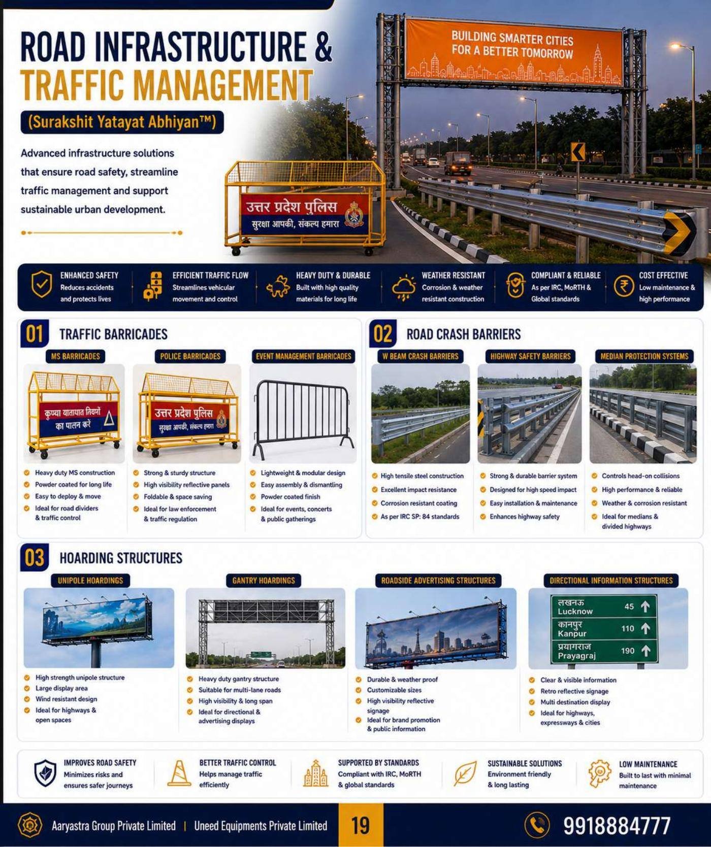 Catalogue sheet for Road Infrastructure & Traffic