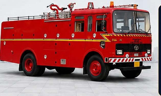 Truck mounted fire fighting unit